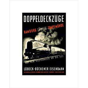 Wee Blue Coo Travel Double Deck Steam Engine Train Rail Germany Wall Art Print Wee Blue Coo Travel Double Deck Steam Engine Train Rail Germany Wall Art Print