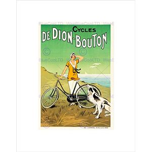 Wee Blue Coo Ad De Dion Bouton Vintage Cycles France Dog Girl Wall Art Print Wee Blue Coo Ad De Dion Bouton Vintage Cycles France Dog Girl Wall Art Print