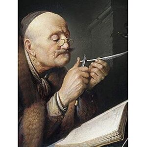 Fine Art Prints Dou Scholar Spitzkiel-Stift, Malerei, ungerahmt, Wandkunstdruck, Poster, Heimdekoration, Premium Fine Art Prints Dou Scholar Spitzkiel-Stift, Malerei, ungerahmt, Wandkunstdruck, Poster, Heimdekoration, Premium