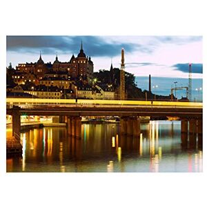 Wee Blue Coo Photo Cityscape Night City Stockholm Sweden Wall Art Print Wee Blue Coo Photo Cityscape Night City Stockholm Sweden Wall Art Print