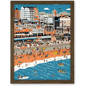Artery8 Brighton Beach and Palace Pier Modern Abstract Artwork Framed Wall Art Print 18X24 Inch Artery8 Brighton Beach and Palace Pier Modern Abstract Artwork Framed Wall Art Print 18X24 Inch