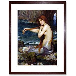 Wee Blue Coo 9x7 '' WATERHOUSE MERMAID OLD MASTER PAINTING FRAMED ART PRINT F97X467 Wee Blue Coo 9x7 '' WATERHOUSE MERMAID OLD MASTER PAINTING FRAMED ART PRINT F97X467