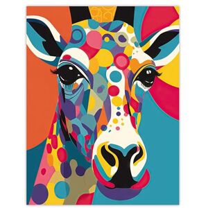 Artery8 Colourful Giraffe Graphic Artwork Zoo Animal Geometric Patterns And Shapes Kids Bedroom Painting Extra Large XL Wall Art Poster Print Artery8 Colourful Giraffe Graphic Artwork Zoo Animal Geometric Patterns And Shapes Kids Bedroom Painting Extra Large XL Wall Art Poster Print