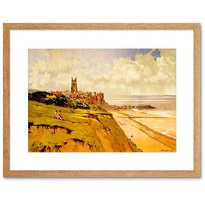 Wee Blue Coo Painting Landscape Cromer Beach Village Church Pier UK Framed Wall Art Print Wee Blue Coo Painting Landscape Cromer Beach Village Church Pier UK Framed Wall Art Print