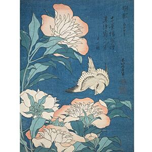 Fine Art Prints Katsushika Hokusai Peonies And Canary Large Wall Art Print Canvas Premium Poster Mural Fine Art Prints Katsushika Hokusai Peonies And Canary Large Wall Art Print Canvas Premium Poster Mural