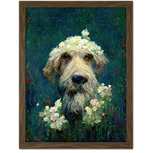 Doppelganger33 LTD Airedale Terrier Dog Wildflower Meadow With Flowers Claude Monet Style Artwork Framed Wall Art Print 18X24 Inch Doppelganger33 LTD Airedale Terrier Dog Wildflower Meadow With Flowers Claude Monet Style Artwork Framed Wall Art Print 18X24 Inch