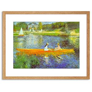 Wee Blue Coo PAINTING RENOIR SEINE OLD MASTER FRAMED PICTURE ART PRINT F97X9236 Wee Blue Coo PAINTING RENOIR SEINE OLD MASTER FRAMED PICTURE ART PRINT F97X9236