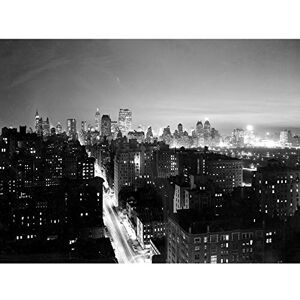 Artery8 New York Night City Streets Vintage Photo Premium Wall Art Canvas Print 18X24 Inch Artery8 New York Night City Streets Vintage Photo Premium Wall Art Canvas Print 18X24 Inch