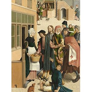Artery8 Master Of Alkmaar Seven Works Of Mercy 1 Painting Art Print Canvas Premium Wall Decor Poster Mural Artery8 Master Of Alkmaar Seven Works Of Mercy 1 Painting Art Print Canvas Premium Wall Decor Poster Mural