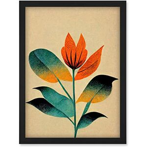 Doppelganger33 LTD Tiger Orange Flower Illustration Abstract Tropical Floral Artwork Framed Wall Art Print A4 Doppelganger33 LTD Tiger Orange Flower Illustration Abstract Tropical Floral Artwork Framed Wall Art Print A4