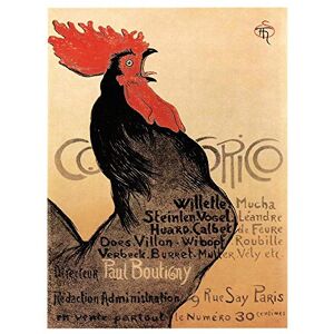 Wee Blue Coo Exhibition Cockerel Cocorico Paris France Vintage Art Print Poster Wall Decor 12X16 Inch Wee Blue Coo Exhibition Cockerel Cocorico Paris France Vintage Art Print Poster Wall Decor 12X16 Inch