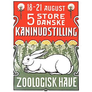 Wee Blue Coo Advertising Exhibition Animals Rabbits Copenhagen Zoo Denmark Large Art Print Poster Wall Decor 18x24 inch Wee Blue Coo Advertising Exhibition Animals Rabbits Copenhagen Zoo Denmark Large Art Print Poster Wall Decor 18x24 inch