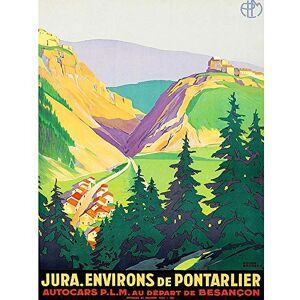 Wee Blue Coo Travel Jura Mountains Pontarlier France Village Forest Art Print Poster Wall Decor 12X16 Inch Wee Blue Coo Travel Jura Mountains Pontarlier France Village Forest Art Print Poster Wall Decor 12X16 Inch