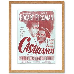 Wee Blue Coo Movie Film Casablanca Bogart Bergman Classic Cult Framed Wall Art Print Wee Blue Coo Movie Film Casablanca Bogart Bergman Classic Cult Framed Wall Art Print