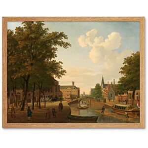 Artery8 Hendrik Keun View Houtmarkt Amsterdam Painting Art Print Framed Poster Wall Decor 12x16 inch Artery8 Hendrik Keun View Houtmarkt Amsterdam Painting Art Print Framed Poster Wall Decor 12x16 inch