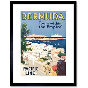 Wee Blue Coo Advert Travel Bermuda Tours Empire Pacific Line Coast Framed Wall Art Print Wee Blue Coo Advert Travel Bermuda Tours Empire Pacific Line Coast Framed Wall Art Print