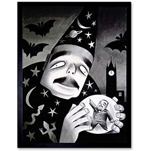 Wee Blue Coo Painting Drawing Surreal Hg Wells Wizard Bat Covarrubias Art Print Framed Poster Wall Decor 12X16 Inch Wee Blue Coo Painting Drawing Surreal Hg Wells Wizard Bat Covarrubias Art Print Framed Poster Wall Decor 12X16 Inch