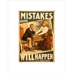 Wee Blue Coo Theatre Stage Play Mistakes Will Happen Stewart Vintage Ad Art Wall Art Print Wee Blue Coo Theatre Stage Play Mistakes Will Happen Stewart Vintage Ad Art Wall Art Print