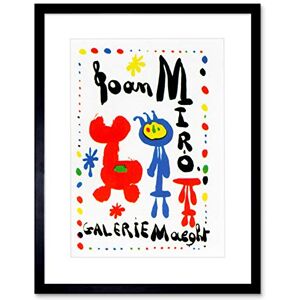 Wee Blue Coo ADVERT EXHIBITION CULTURAL JOAN MIRO PAINT SURREALISM FRAMED ART PRINT B12X4397 Wee Blue Coo ADVERT EXHIBITION CULTURAL JOAN MIRO PAINT SURREALISM FRAMED ART PRINT B12X4397