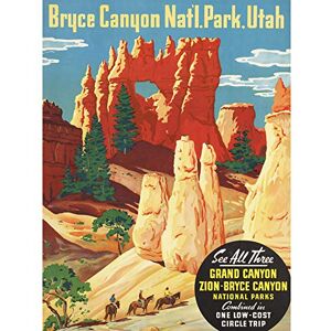 Wee Blue Coo TRAVEL GRAND CANYON NORTH RIM BRYCE ZION NATIONAL PARK UTAH POSTER PRINT 18x24 INCH LV4039 Wee Blue Coo TRAVEL GRAND CANYON NORTH RIM BRYCE ZION NATIONAL PARK UTAH POSTER PRINT 18x24 INCH LV4039