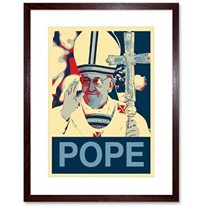 Wee Blue Coo Painting Vatican City Star Pope Francis Jorge Bergoglio Framed Wall Art Print Wee Blue Coo Painting Vatican City Star Pope Francis Jorge Bergoglio Framed Wall Art Print