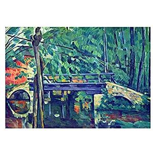 Wee Blue Coo Cezanne Bridge In Forest Old Master Wall Art Print Wee Blue Coo Cezanne Bridge In Forest Old Master Wall Art Print