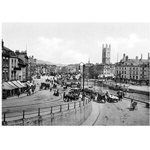 Wee Blue Coo Vintage Photo Bristol St Augustine's Bridge England Old Wall Art Print Wee Blue Coo Vintage Photo Bristol St Augustine's Bridge England Old Wall Art Print