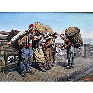 Fine Art Prints Agopyan Porters Karakoy Bridge Painting Istanbul Vintage Unframed Wall Art Print Poster Home Decor Premium Fine Art Prints Agopyan Porters Karakoy Bridge Painting Istanbul Vintage Unframed Wall Art Print Poster Home Decor Premium