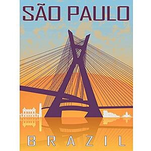 Wee Blue Coo MP TRAVEL TOURISM SAO PAULO BRAZIL OCTAVIO FRIAS OLIVEIRA BRIDGE 18x24 INCH ART POSTER PRINT PICTURE LV6581 Wee Blue Coo MP TRAVEL TOURISM SAO PAULO BRAZIL OCTAVIO FRIAS OLIVEIRA BRIDGE 18x24 INCH ART POSTER PRINT PICTURE LV6581