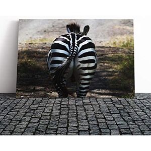 Big Box Art Zebra Rear (2) Canvas Print Gallery Wrapped 30mm Frame Wall Art 24x16 inches Ready to Hang Modern Animals Picture Living Room Bedroom Lounge Office Big Box Art Zebra Rear (2) Canvas Print Gallery Wrapped 30mm Frame Wall Art 24x16 inches Ready to Hang Modern Animals Picture Living Room Bedroom Lounge Office