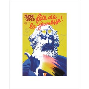 Wee Blue Coo POLITICAL FESTIVAL YOUNG COMMUNIST KARL MARX FRANCE FRAMED ART PRINT B12X4528 Wee Blue Coo POLITICAL FESTIVAL YOUNG COMMUNIST KARL MARX FRANCE FRAMED ART PRINT B12X4528