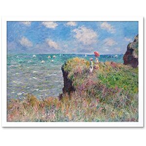 Fine Art Prints Claude Monet Cliff Walk At Pourville Art Print Framed Poster Wall Decor 12x16 inch Fine Art Prints Claude Monet Cliff Walk At Pourville Art Print Framed Poster Wall Decor 12x16 inch