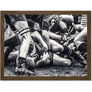 Wee Blue Coo Sport Rugby Football Close Up Scrum Players Ball Game Large Framed Art Print Poster Wall Decor 18x24 inch Wee Blue Coo Sport Rugby Football Close Up Scrum Players Ball Game Large Framed Art Print Poster Wall Decor 18x24 inch