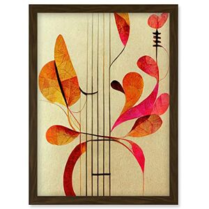 Artery8 - AbstractAutumnalBohoLeaves - A4 - Framed - Wall Art Artery8 - AbstractAutumnalBohoLeaves - A4 - Framed - Wall Art