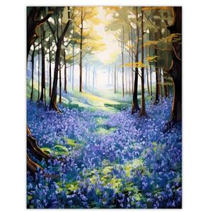 Artery8 Bluebell Wood Spring Flower Woodland Scene Oil Painting Forest Landscape Extra Large XL Wall Art Poster Print Artery8 Bluebell Wood Spring Flower Woodland Scene Oil Painting Forest Landscape Extra Large XL Wall Art Poster Print