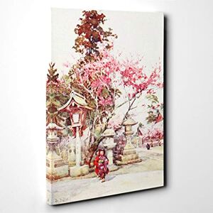 Big Box Art Canvas Print Wall Art Ella Du Cane Japanese Oriental Plum Blossoms and Lanterns Mounted Stretched Framed Picture Home Decor for Kitchen, Living Room, Bedroom, Multi-Colour, 24x16 Inch Big Box Art Canvas Print Wall Art Ella Du Cane Japanese Oriental Plum Blossoms and Lanterns Mounted Stretched Framed Picture Home Decor for Kitchen, Living Room, Bedroom, Multi-Colour, 24x16 Inch