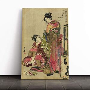 Big Box Art Canvas Print Wall Kitagawa Utamaro Vintage Japanese Oriental Art (13) Mounted & Stretched Box Frame Picture Home Decor for Kitchen, Living Room, Bedroom, Multi-Colour, 24x16 Inch Big Box Art Canvas Print Wall Kitagawa Utamaro Vintage Japanese Oriental Art (13) Mounted & Stretched Box Frame Picture Home Decor for Kitchen, Living Room, Bedroom, Multi-Colour, 24x16 Inch