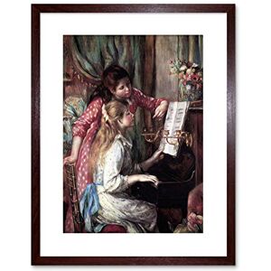 Wee Blue Coo 9x7 '' PIERRE AUGUSTE RENOIR YOUNG GIRLS AT PIANO OLD FRAMED ART PRINT F97X859 Wee Blue Coo 9x7 '' PIERRE AUGUSTE RENOIR YOUNG GIRLS AT PIANO OLD FRAMED ART PRINT F97X859