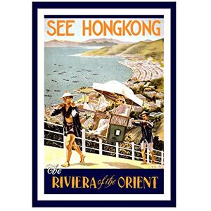 Wee Blue Coo Travel Hong Kong Riviera Orient Ad Picture Wall Art Print Wee Blue Coo Travel Hong Kong Riviera Orient Ad Picture Wall Art Print