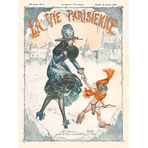 Artery8 La Vie Parisienne Cupid Love Guide Magazine Cover Premium Wall Art Canvas Print 18X24 Inch Artery8 La Vie Parisienne Cupid Love Guide Magazine Cover Premium Wall Art Canvas Print 18X24 Inch