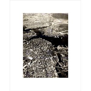 Wee Blue Coo Vintage Cityscape Chelsea Suburb Harbour Boston USA Wall Art Print Wee Blue Coo Vintage Cityscape Chelsea Suburb Harbour Boston USA Wall Art Print