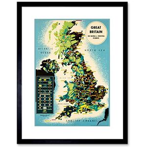 Wee Blue Coo MAPS UNITED KINGDOM NATURAL INDUSTRIAL RESOURCES FRAMED ART PRINT MOUNT B12X6985 Wee Blue Coo MAPS UNITED KINGDOM NATURAL INDUSTRIAL RESOURCES FRAMED ART PRINT MOUNT B12X6985