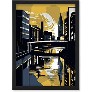 Artery8 - Glasgow River Cityscape - Sunrise Geometric Artwork Artery8 - Glasgow River Cityscape - Sunrise Geometric Artwork