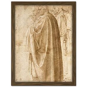 Fine Art Prints Michelangelo Buonarroti Three Standing Men Wide Cloaks Large Framed Art Print Poster Wall Decor 18x24 Fine Art Prints Michelangelo Buonarroti Three Standing Men Wide Cloaks Large Framed Art Print Poster Wall Decor 18x24