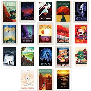 Doppelganger33 LTD NASA Poster Space Exploration Travel Ad Pack x 18 Posters Unframed Art Prints Doppelganger33 LTD NASA Poster Space Exploration Travel Ad Pack x 18 Posters Unframed Art Prints