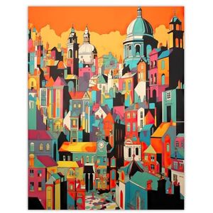 Artery8 Rome Vertical Cityscape Vibrant Graphic Painting Italian City Architecture Bold Colours Large Wall Art Poster Print Thick Paper 18X24 Inch Artery8 Rome Vertical Cityscape Vibrant Graphic Painting Italian City Architecture Bold Colours Large Wall Art Poster Print Thick Paper 18X24 Inch