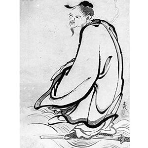 Artery8 Hokusai School Sage Japanese Drawing Art Print Canvas Premium Wall Decor Poster Mural Artery8 Hokusai School Sage Japanese Drawing Art Print Canvas Premium Wall Decor Poster Mural