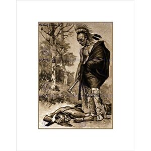 Wee Blue Coo Drawing Pontiac Ottawa Chief Native American Tomahawk Wall Art Print Wee Blue Coo Drawing Pontiac Ottawa Chief Native American Tomahawk Wall Art Print