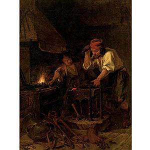 Artery8 Gabriel Metsu The Weapon Smith Painting Large Wall Art Poster Print Thick Paper 18X24 Inch Artery8 Gabriel Metsu The Weapon Smith Painting Large Wall Art Poster Print Thick Paper 18X24 Inch