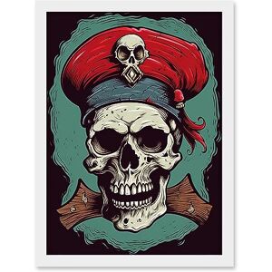 Artery8 Old School USA Tattoo Ink Body Art Pirate Skull Rockabilly Americana 50s Artwork Framed A3 Wall Art Print Artery8 Old School USA Tattoo Ink Body Art Pirate Skull Rockabilly Americana 50s Artwork Framed A3 Wall Art Print